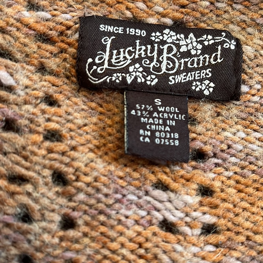 Lucky Brand Wooden Button Cardigan - Picture 6 of 10